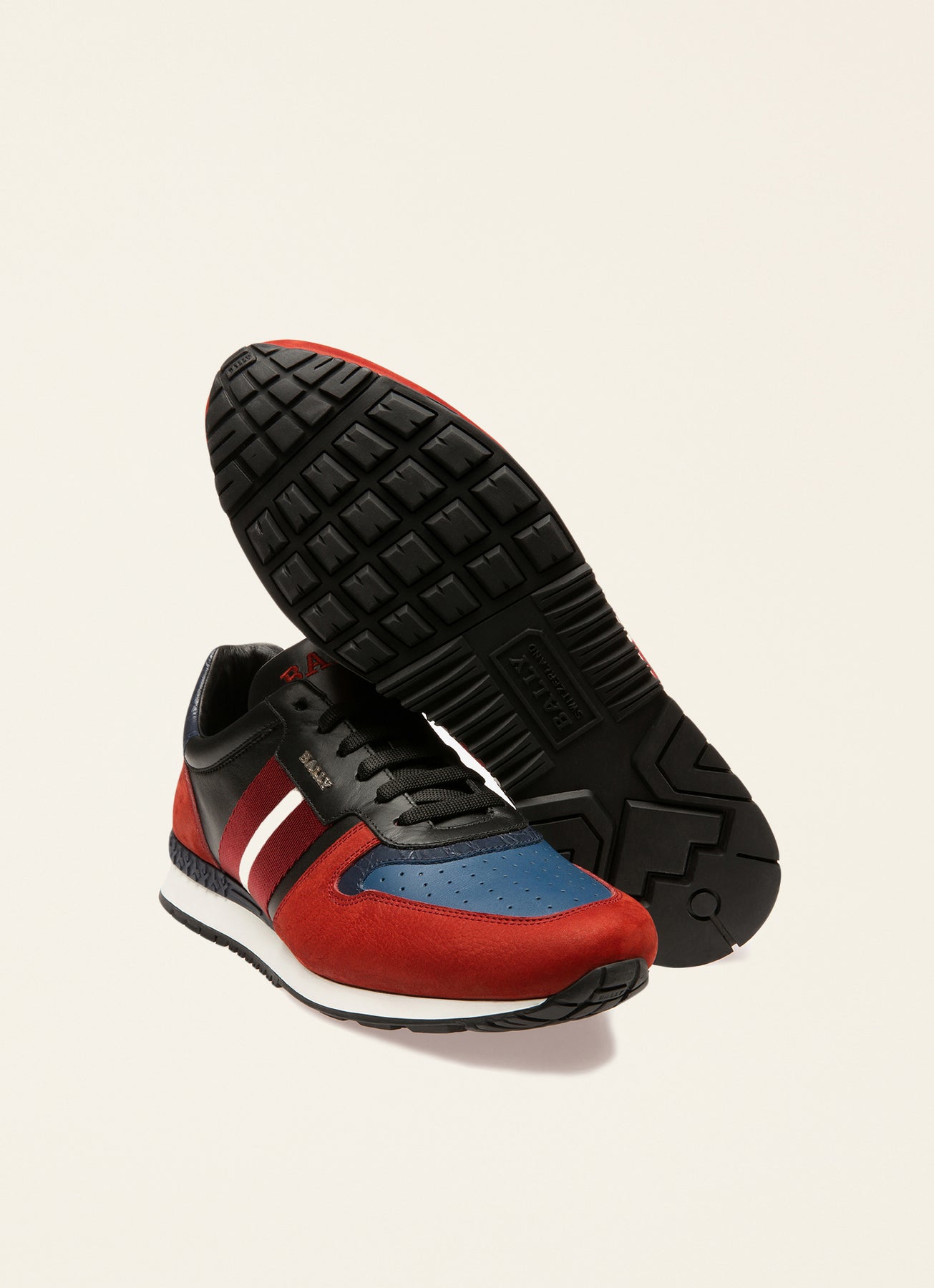 Bally red sneakers on sale