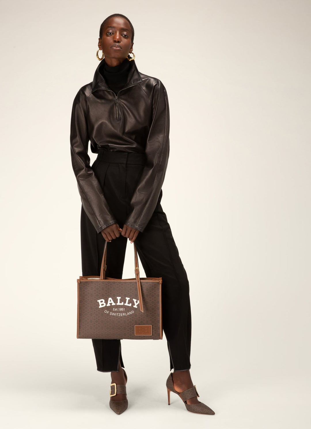 Bally Calie Medium Tote ブラウン Bally Calie Medium Tote ブラウン