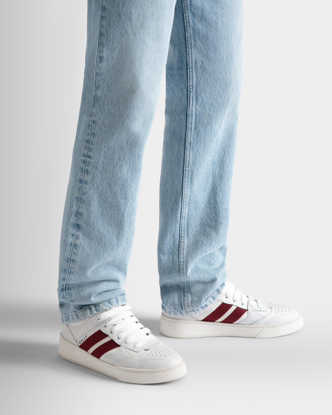 スニーカー Bally Sneaker Rebby Amazon.com: Bally, Rebby Striped Leather Low-Top Sneakers