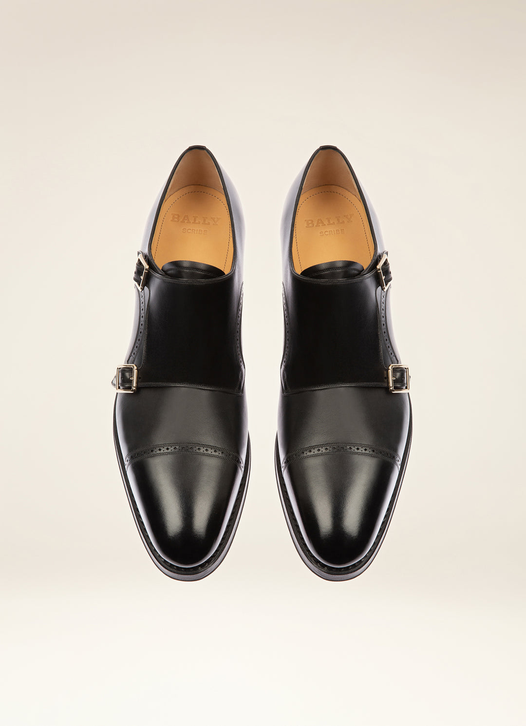 Bally Scardino ブラック レザー モンクストラップシューズ Bally Scardino Black Leather Monk-strap Derby Shoes, Brand