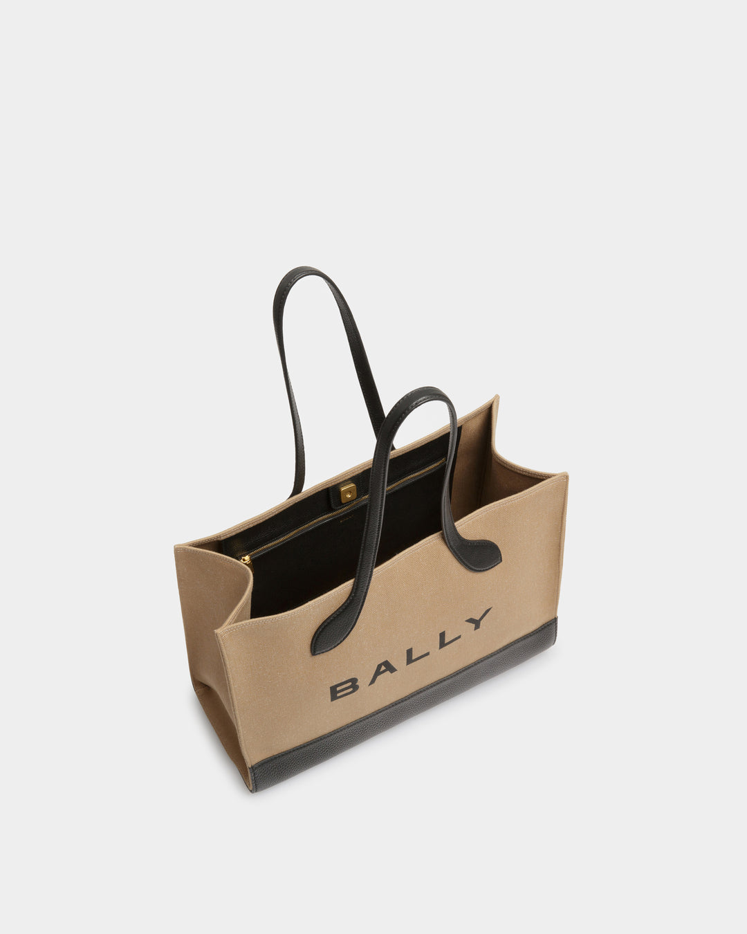 【関税&送料込】Bally Tote Bag Bar Keep On Bally Men's Bar Keep On Fabric and Leather Tote Bag | Neiman